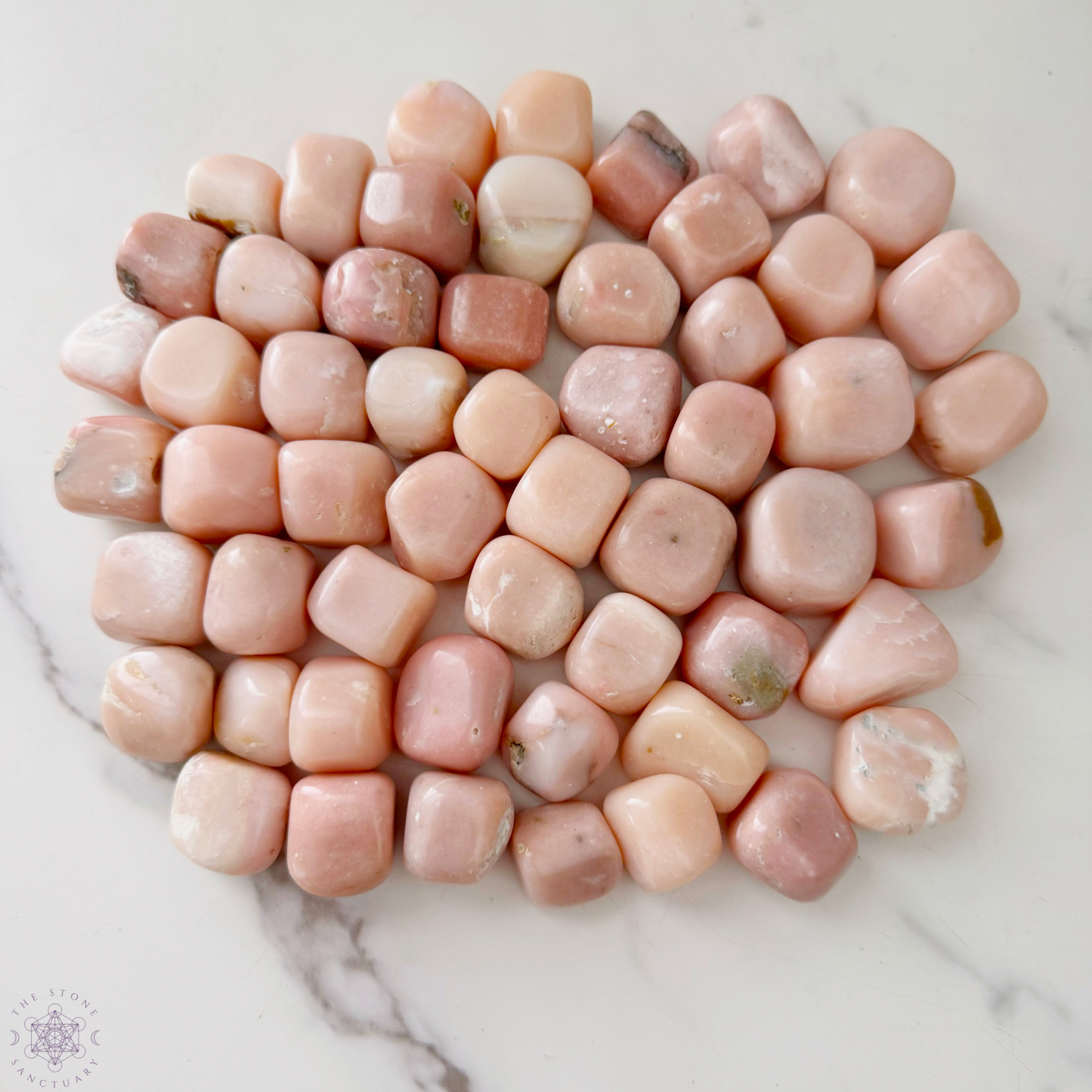Peruvian Pink Opal Tumbled Stones