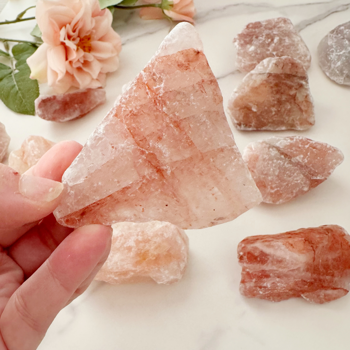 Raw Fire Hematoid Quartz