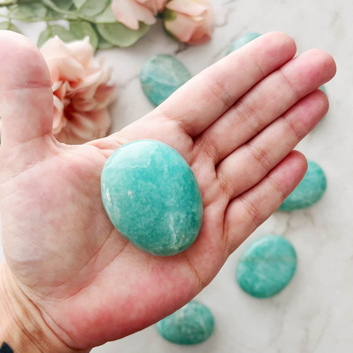 Amazonite Palm Stone