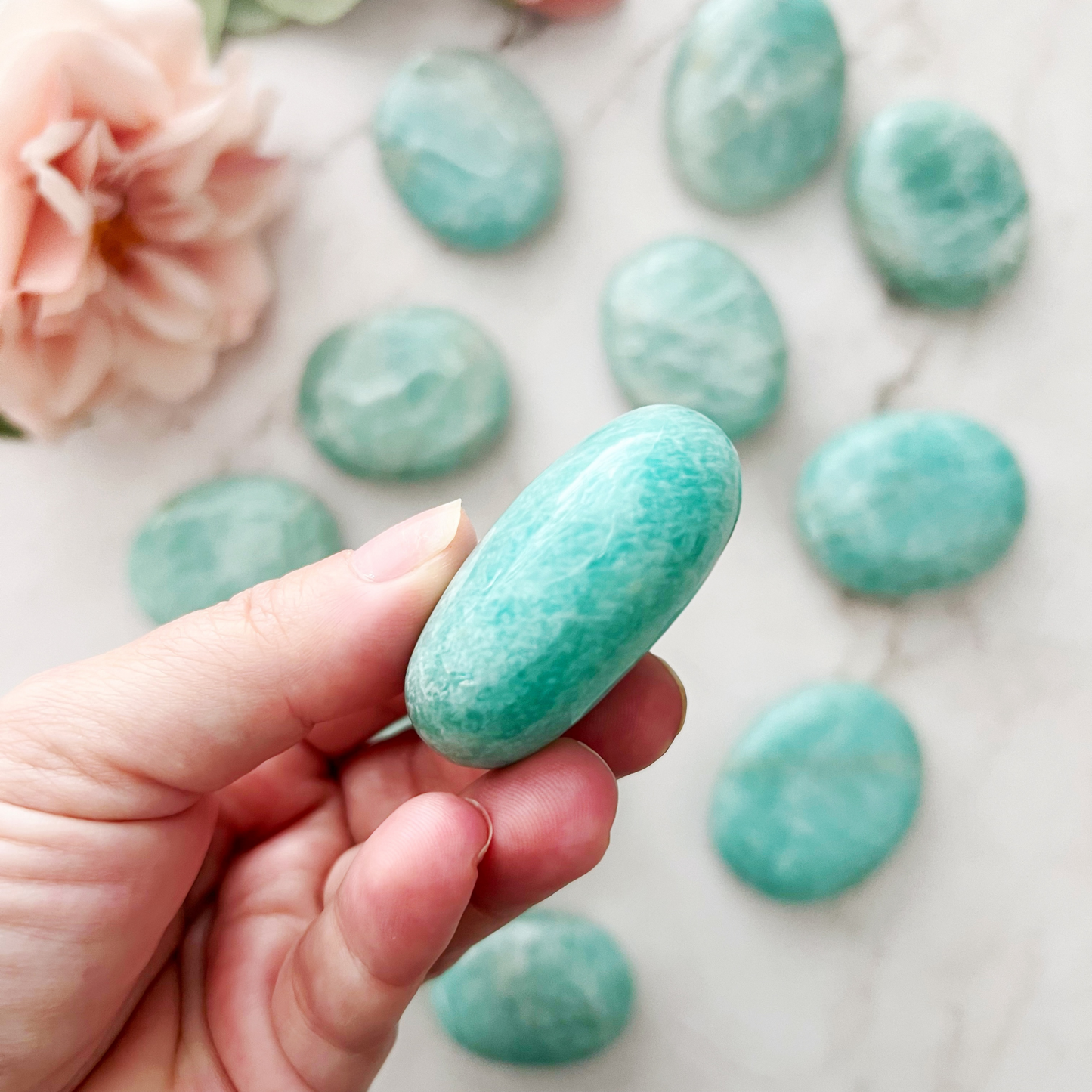 Amazonite Palm Stone