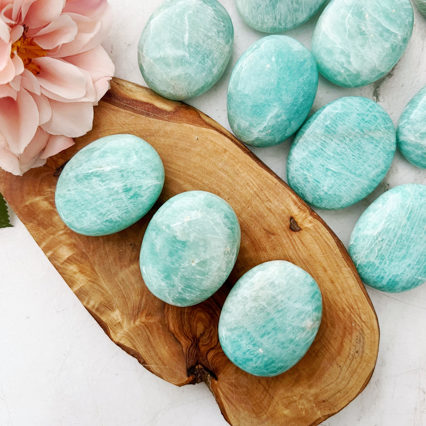 Amazonite Palm Stone