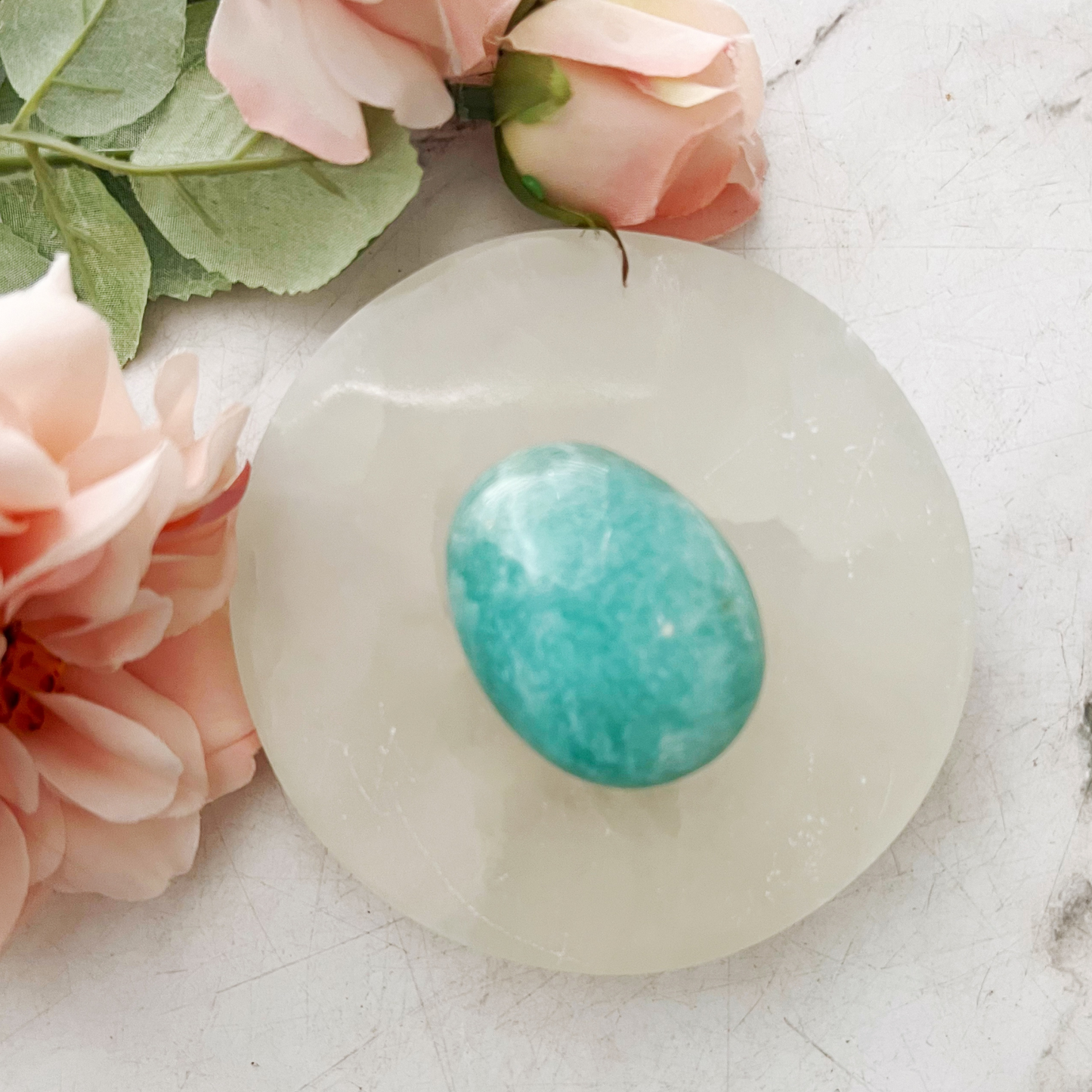 Amazonite Palm Stone