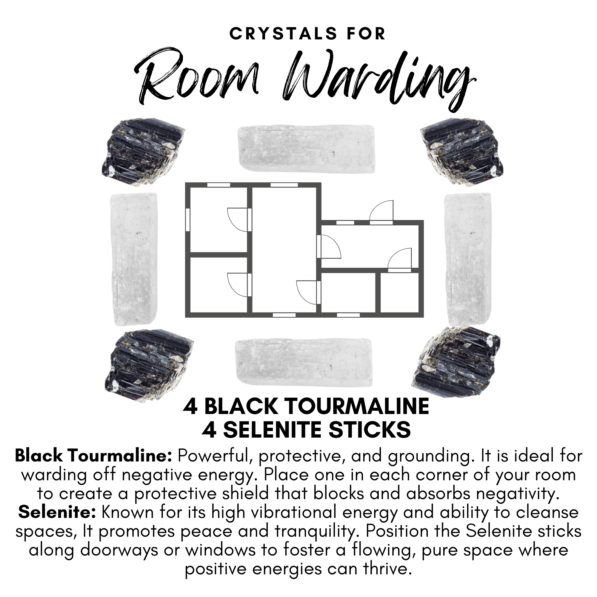 Room Warding Crystal Kit | The Stone Sanctuary