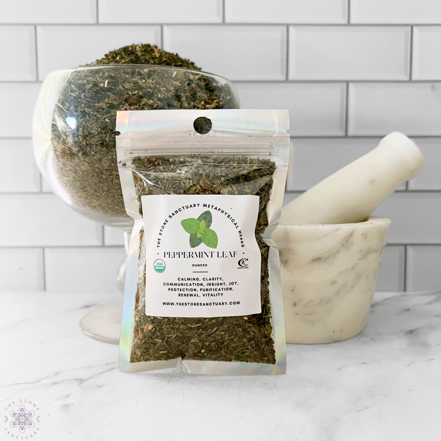 Peppermint Leaf, Cut and Sifted, Organic