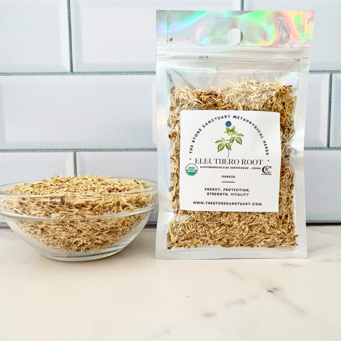 Eleuthero Root, Cut & Sifted, Organic