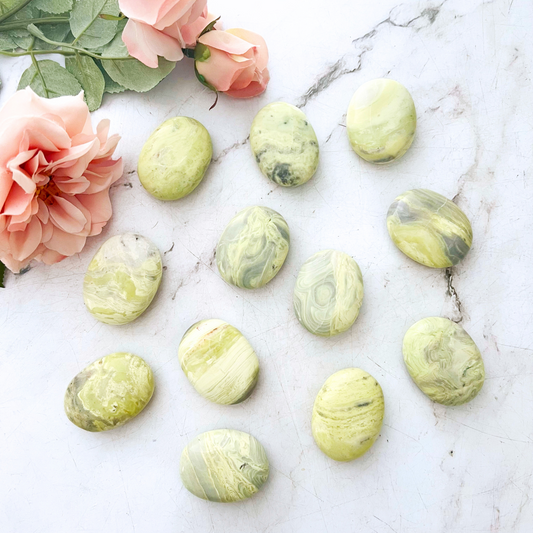 Infinite Serpentine Palm Stone