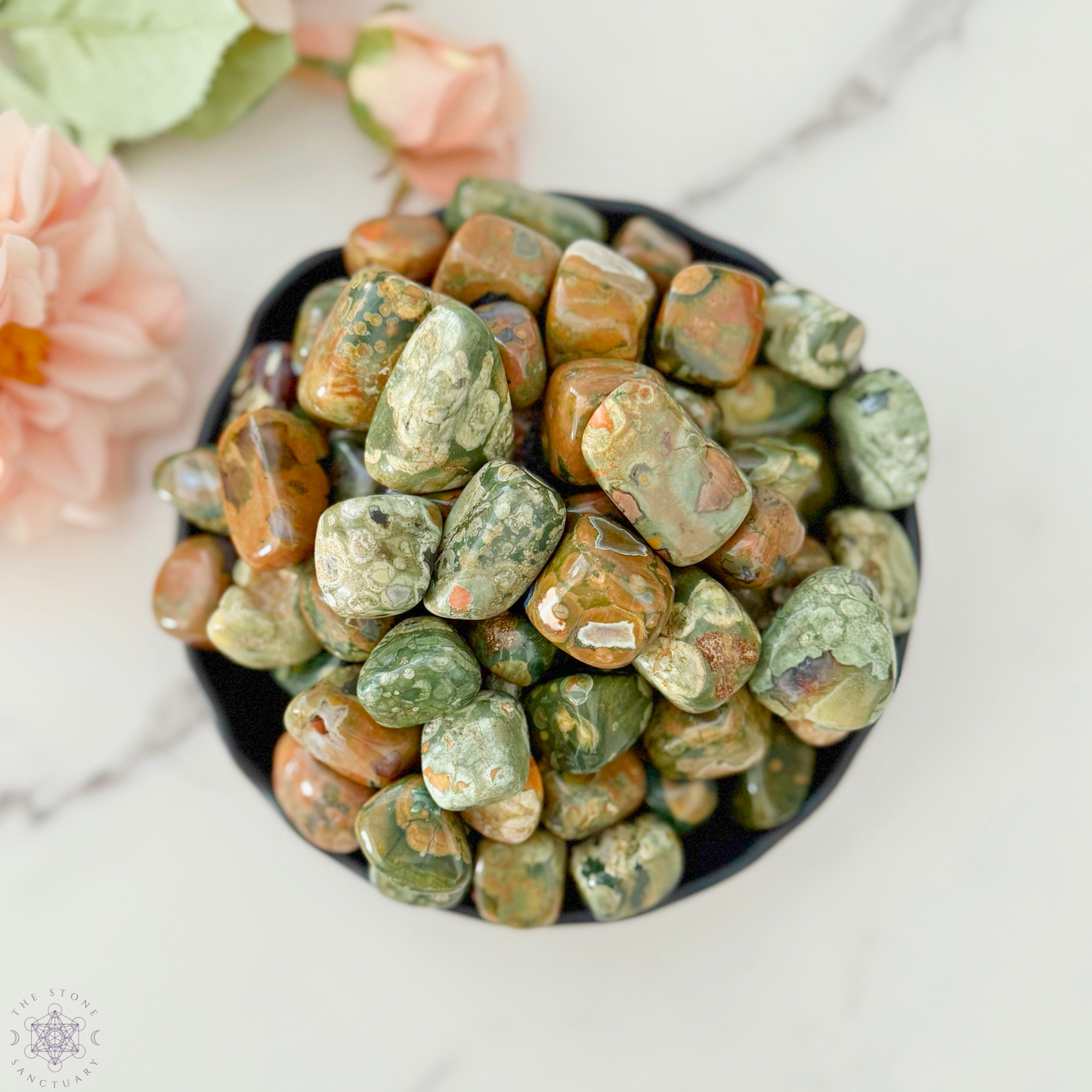 Rainforest Jasper Tumbled Stones