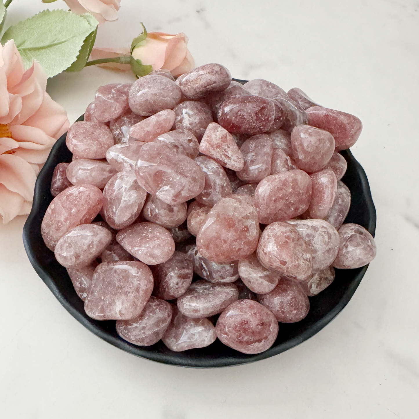 Strawberry Quartz Tumbled Stones