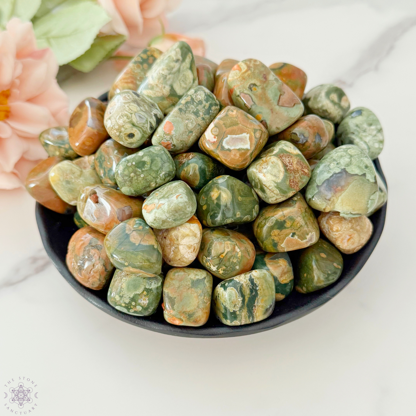 Rainforest Jasper Tumbled Stones