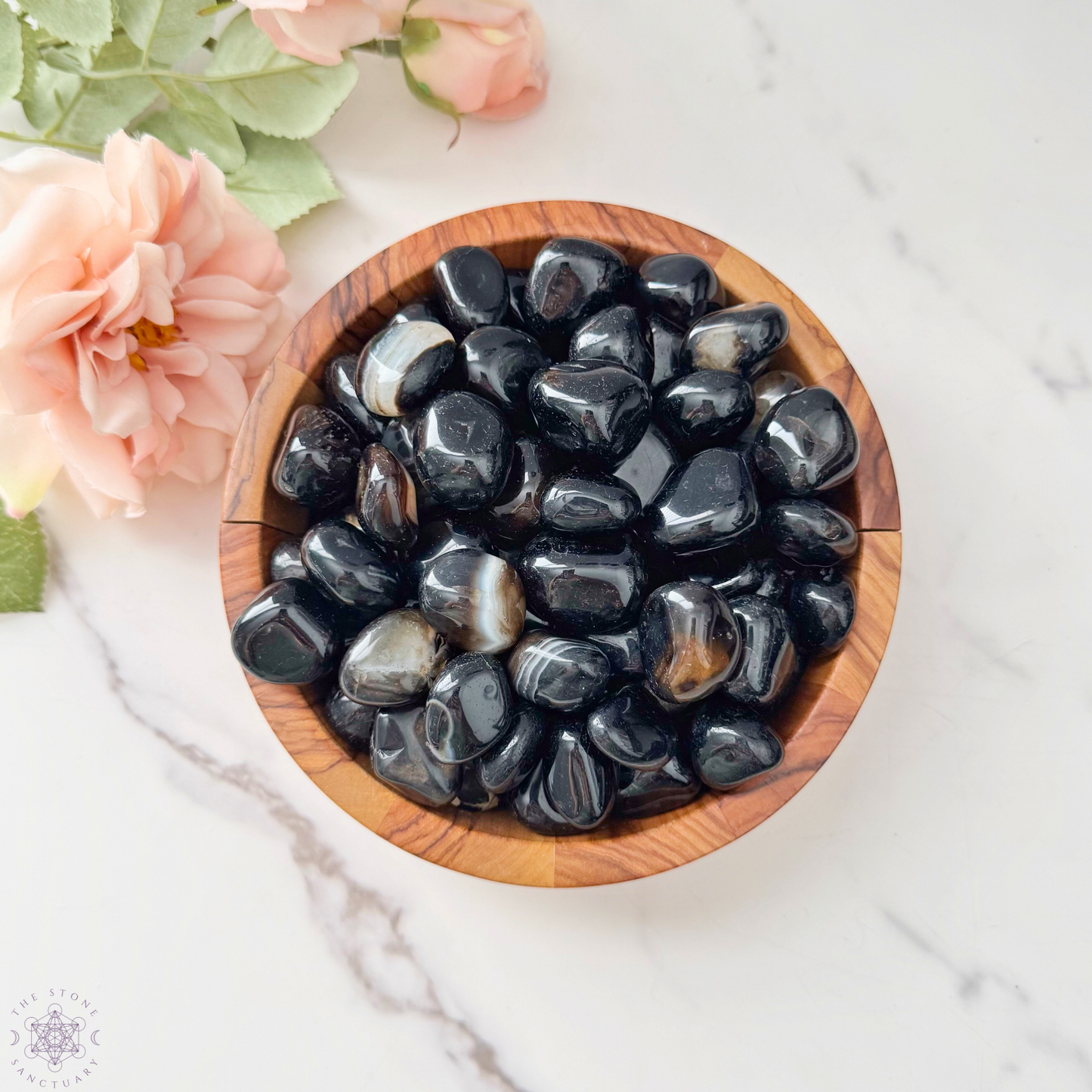 Black Onyx Tumbled Stones