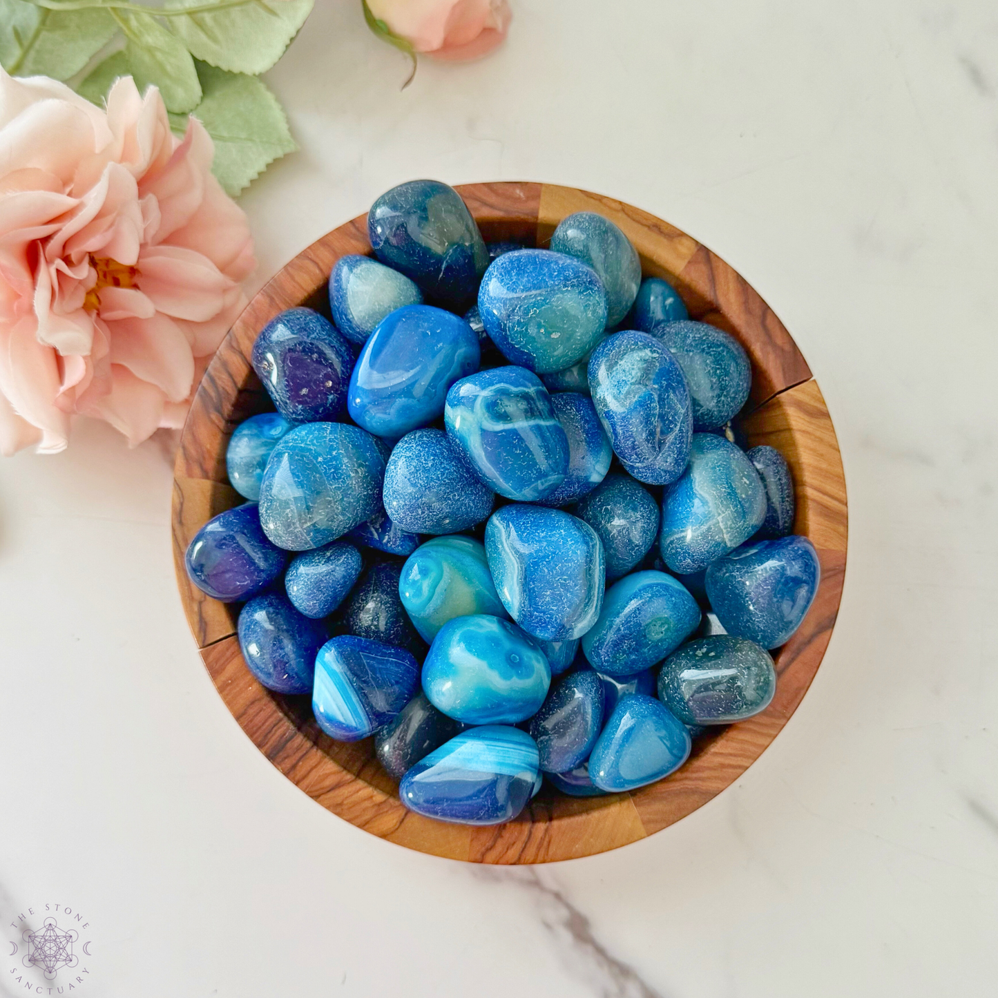 Blue Onyx Tumbled Stones