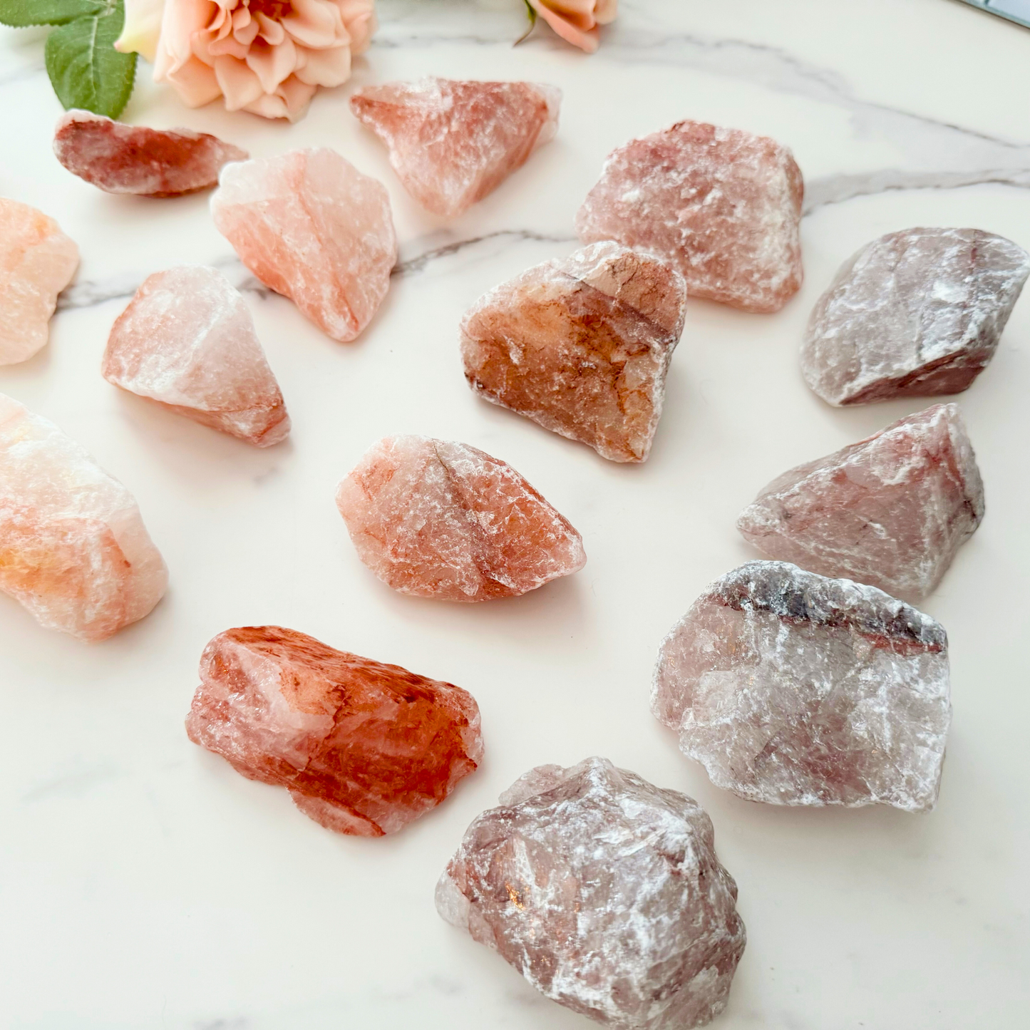 Raw Fire Hematoid Quartz