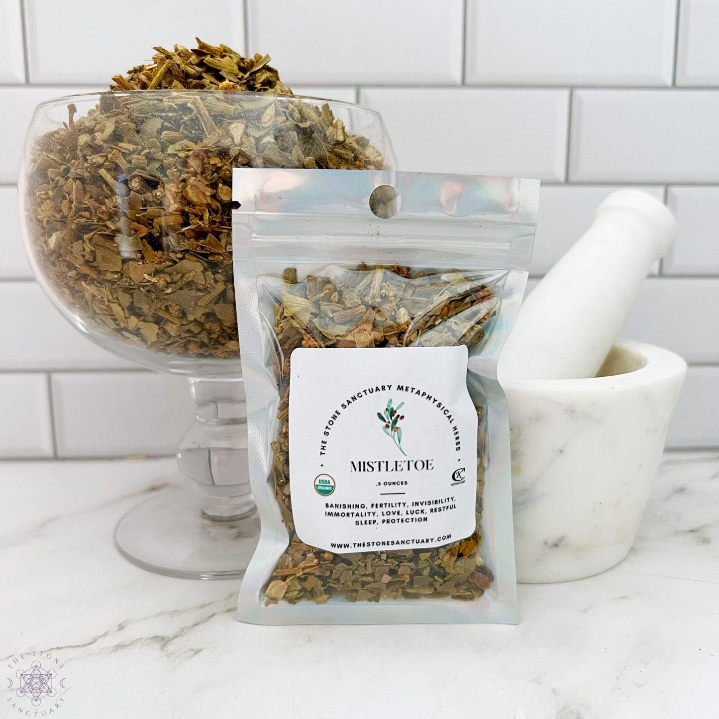 Mistletoe Herb, Cut and Sifted, Organic