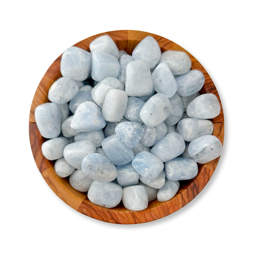 Blue Calcite Tumbled Stones