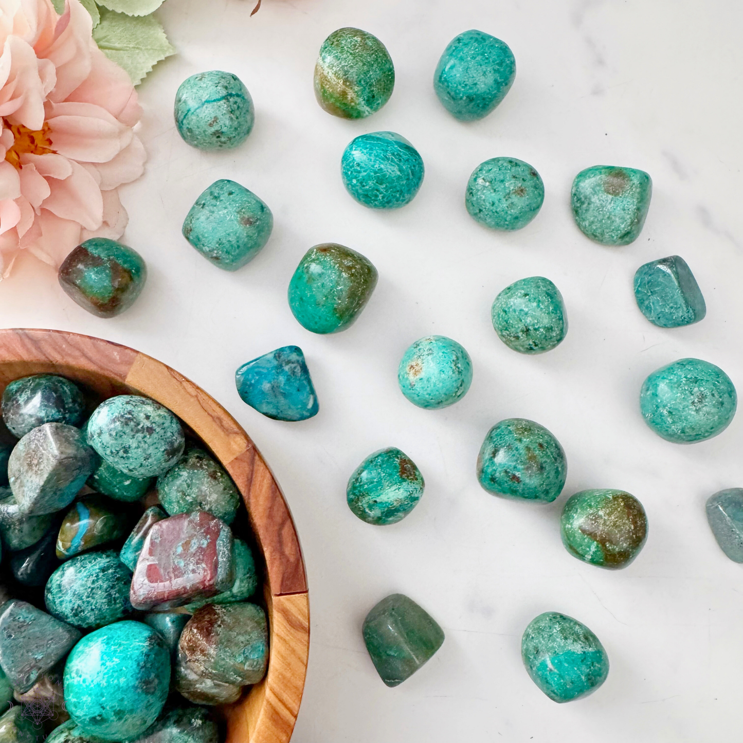 Chrysocolla Tumbled Stones