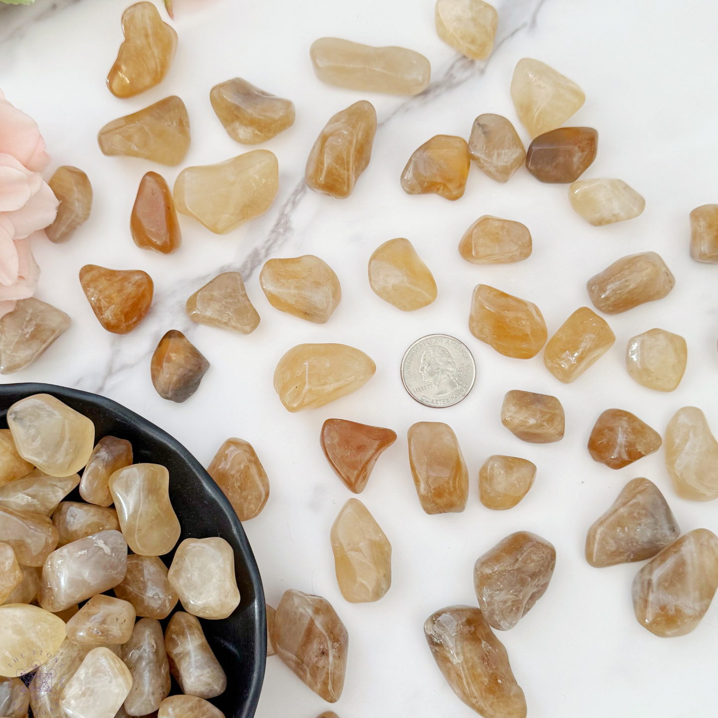Natural Citrine Tumbled Stones