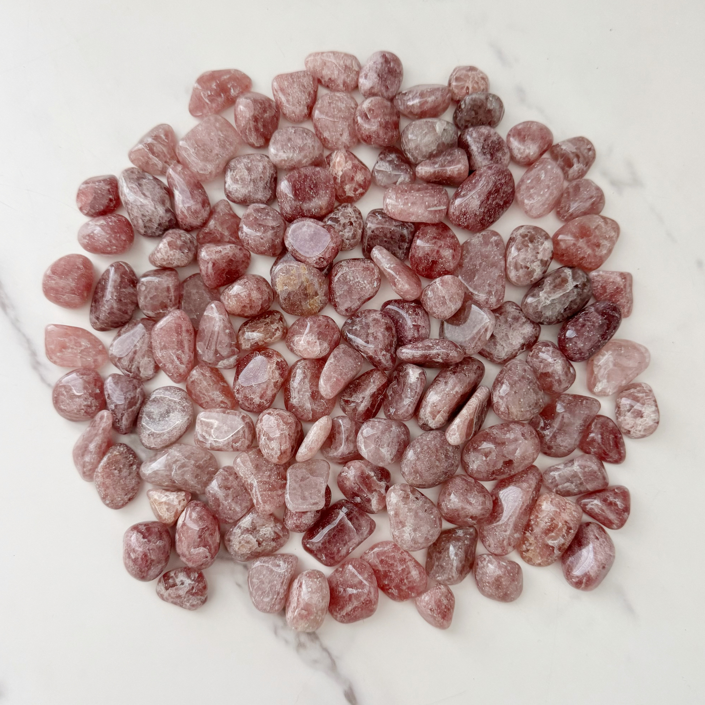 Strawberry Quartz Tumbled Stones
