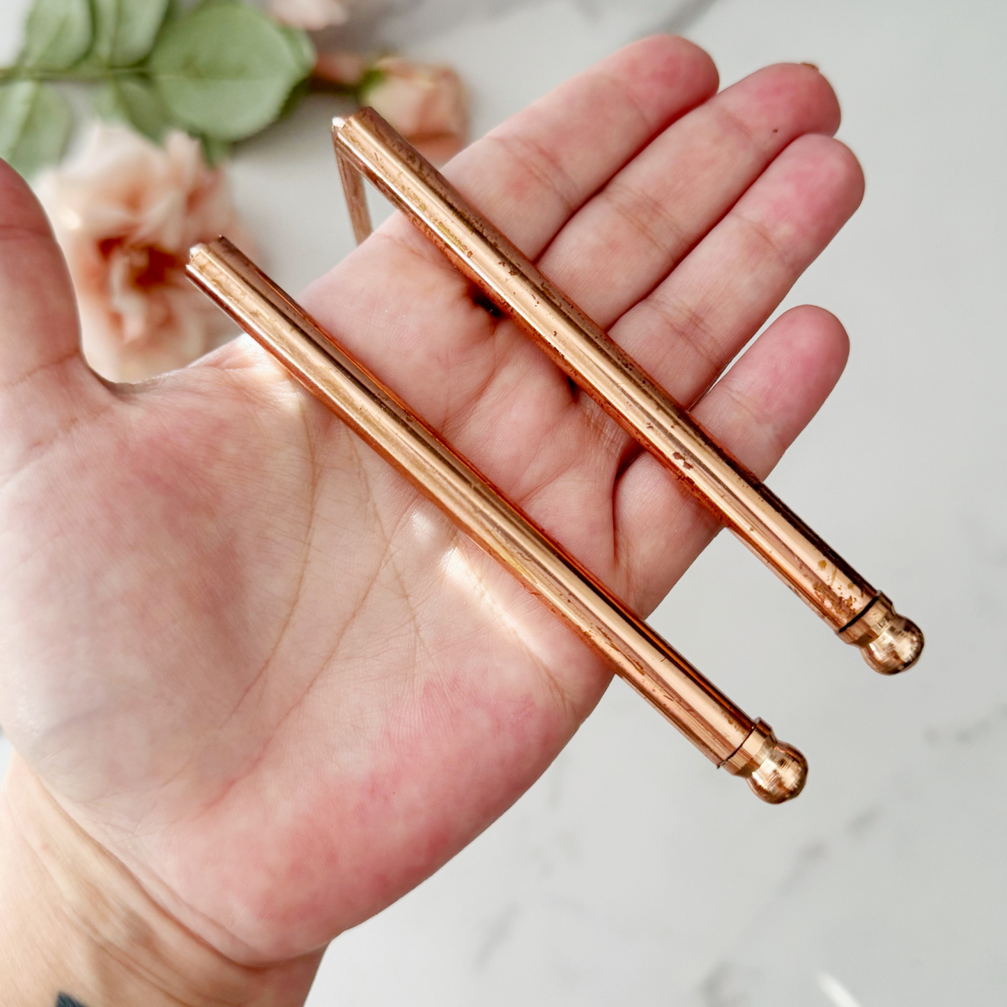 9.5" Copper Dowsing Rods