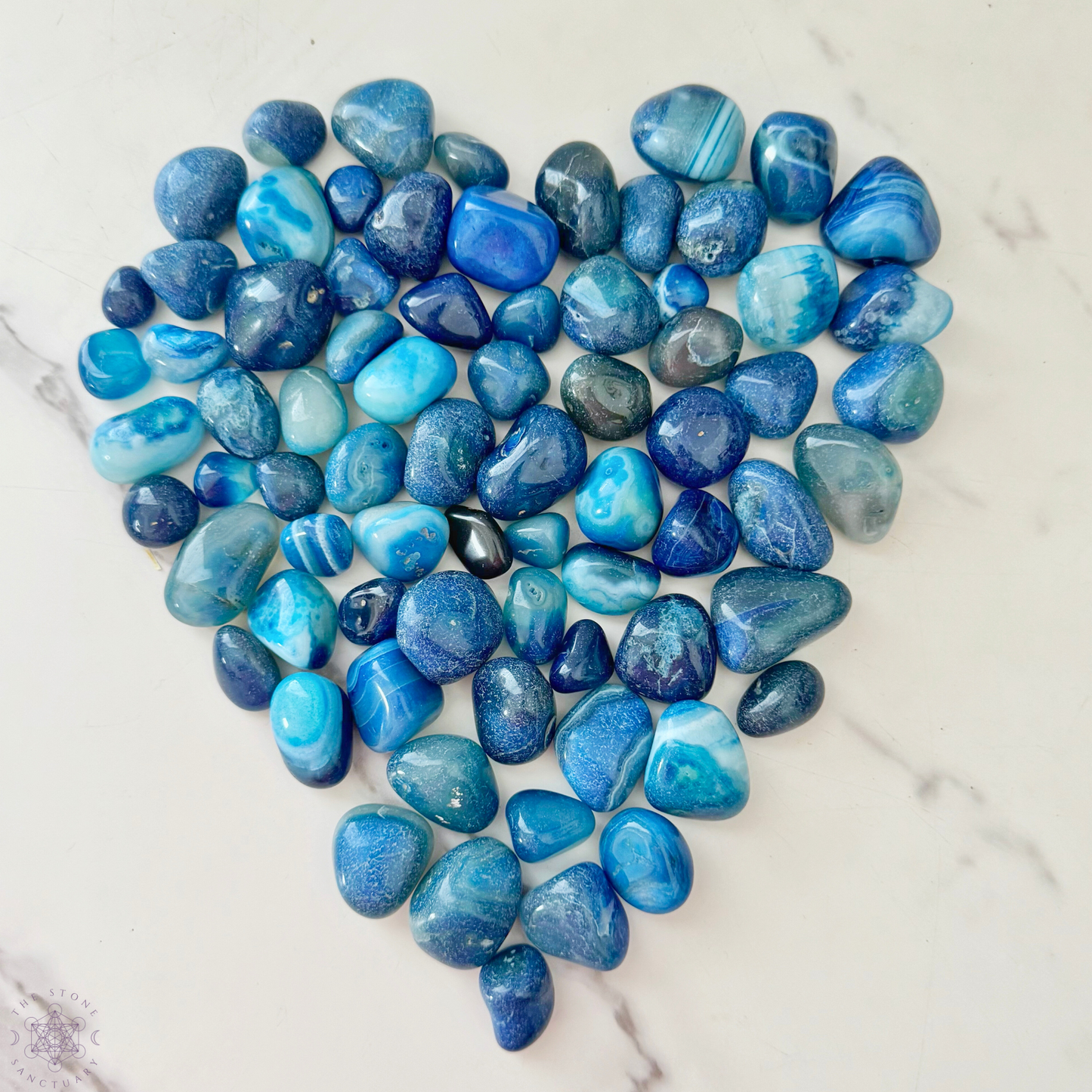 Blue Onyx Tumbled Stones