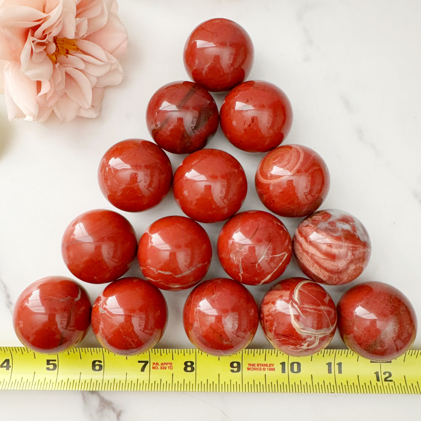 40mm Brecciated Red Jasper Sphere