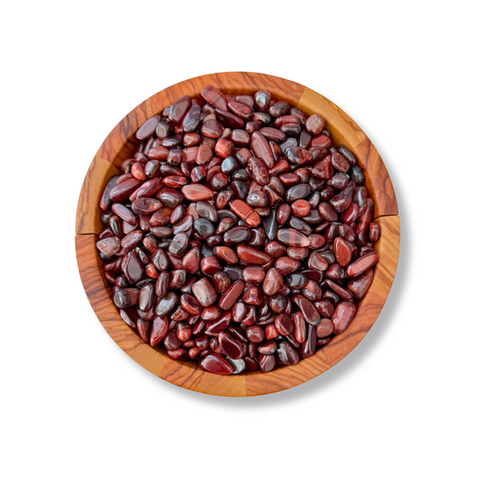 Red Tigers Eye Crystal Chips