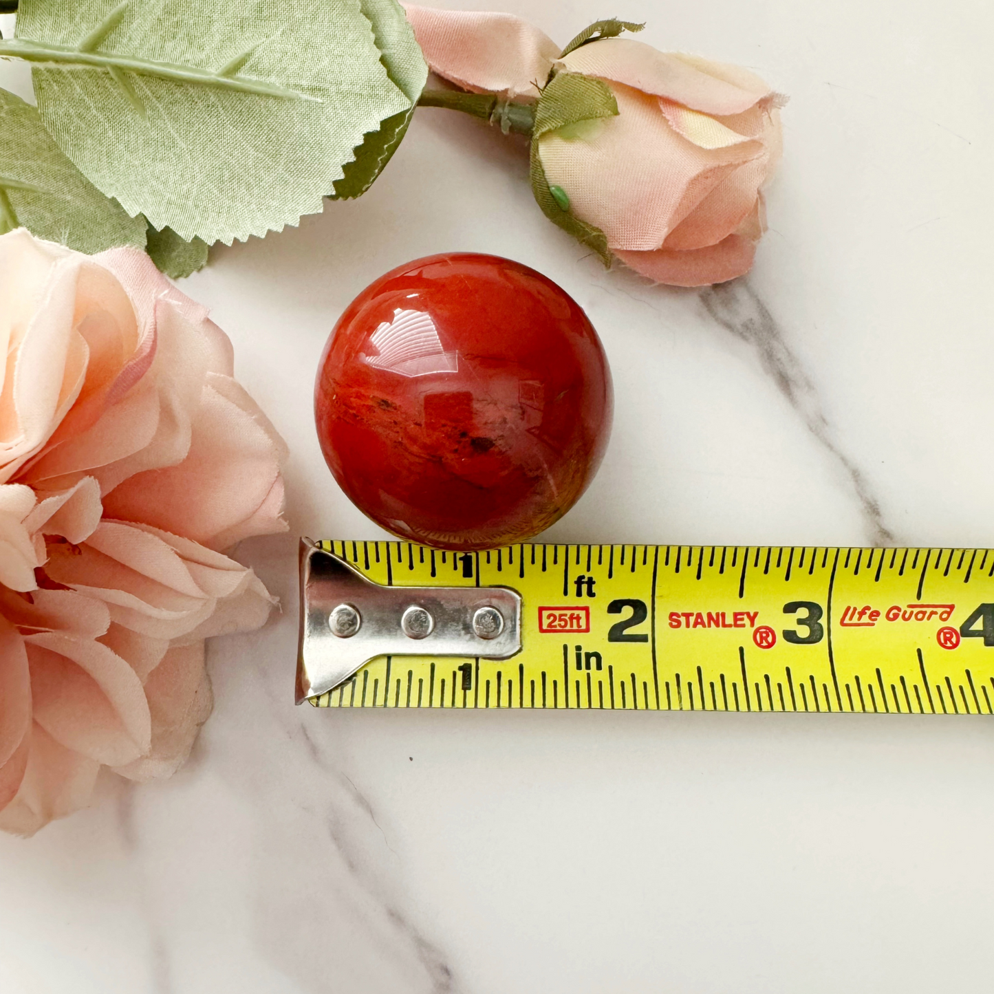 40mm Brecciated Red Jasper Sphere