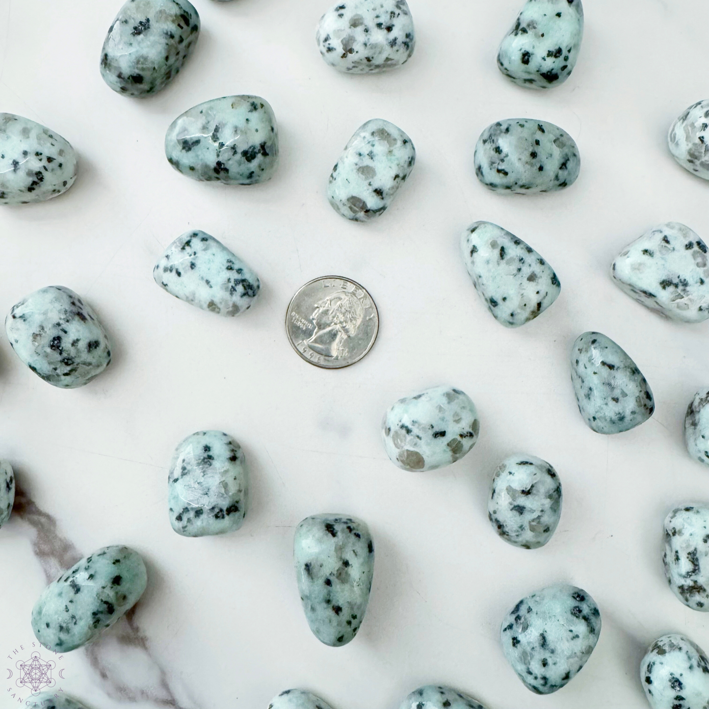 Kiwi Jasper Tumbled Stones