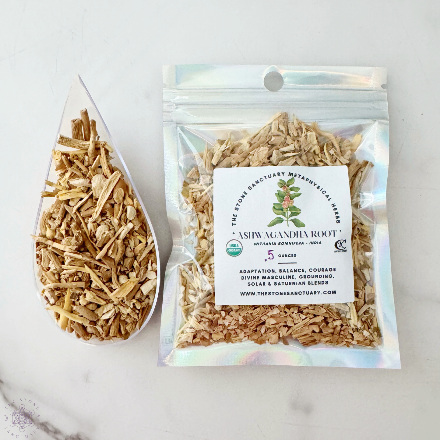 Ashwagandha Root, Cut and Sifted, Organic