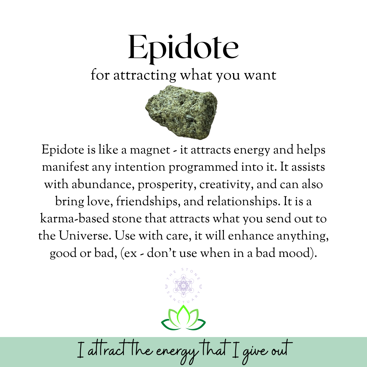 Raw Epidote Stones