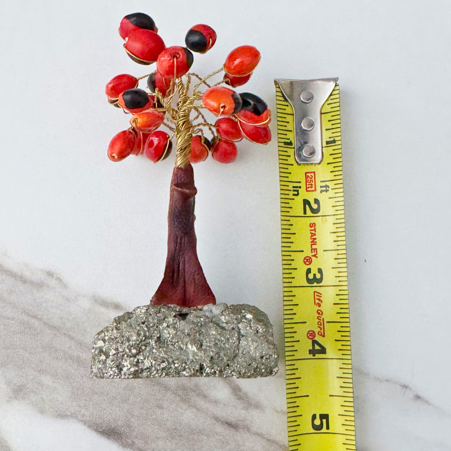 4.75” Huayruro Gem Tree with Pyrite Base