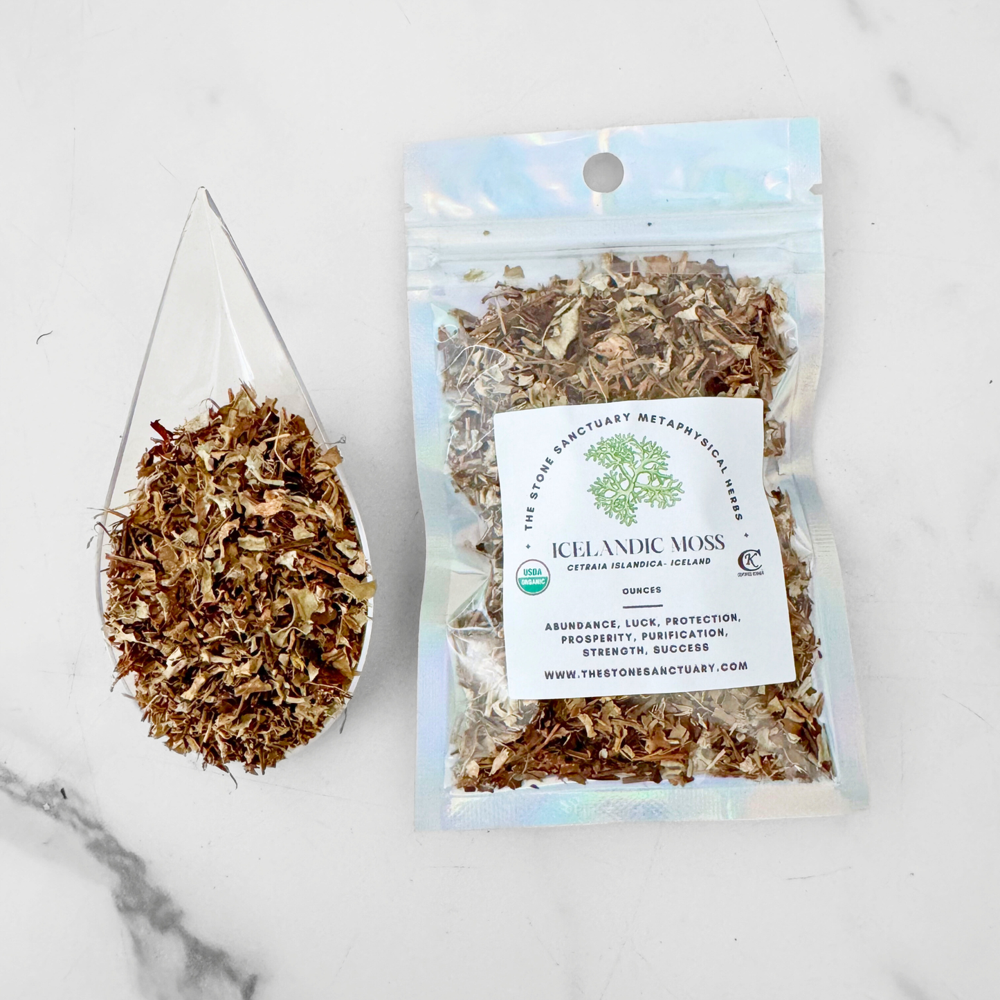 Icelandic Moss Cut and Sifted Organic