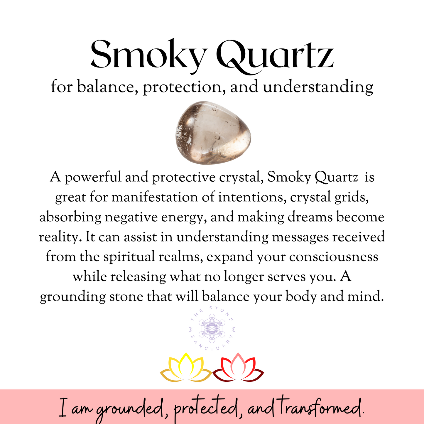 Raw Smoky Quartz Stones (Brazil)