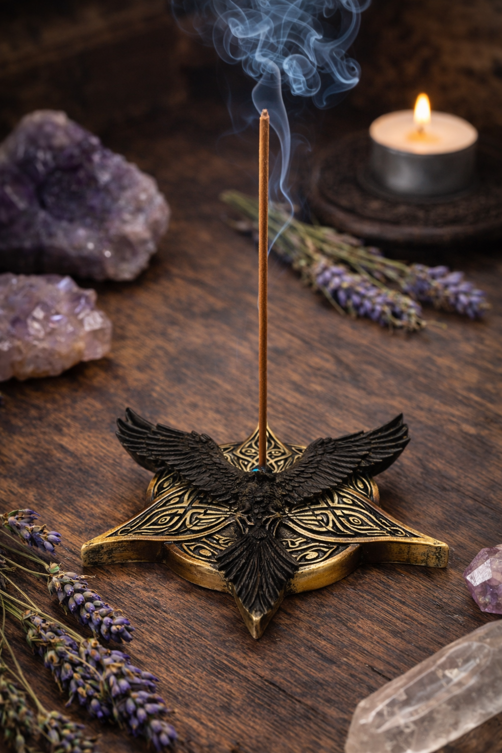 Raven Incense Holder