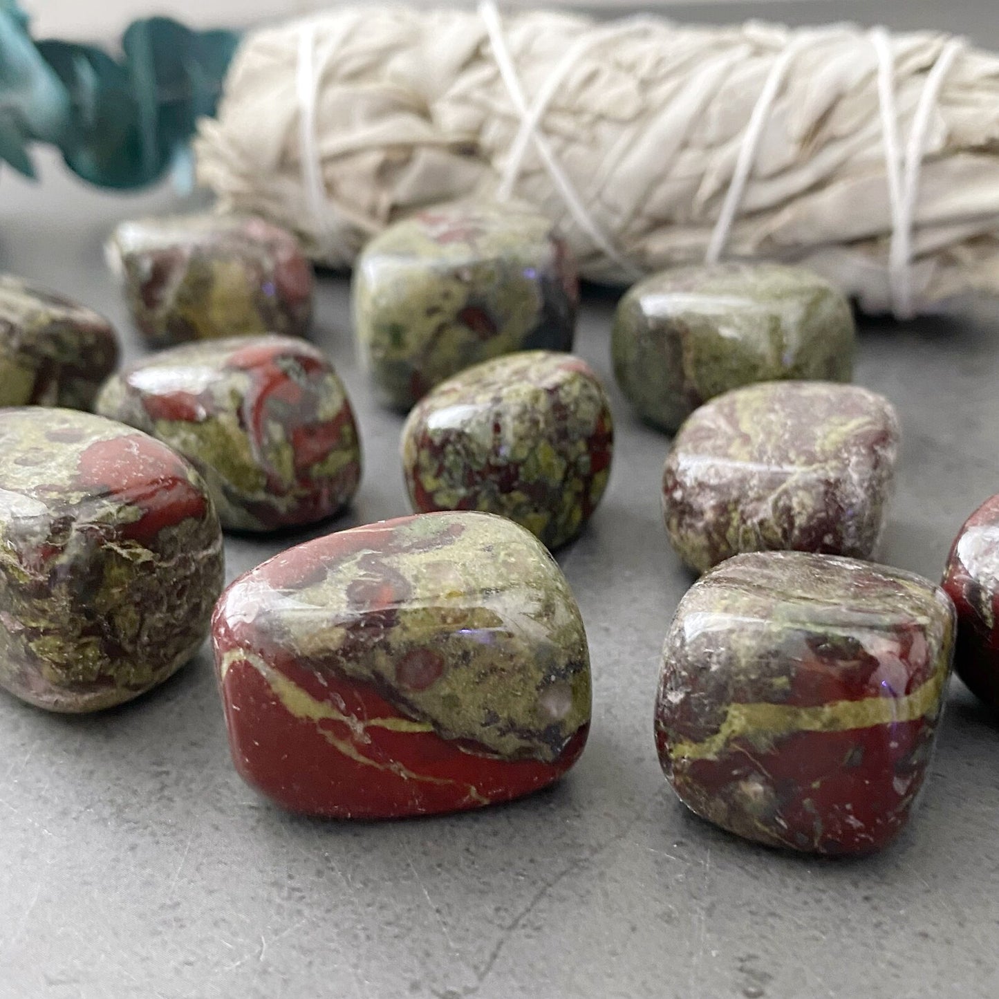 Dragon Blood Jasper Tumbled Stones