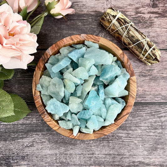 Raw Aquamarine Chips