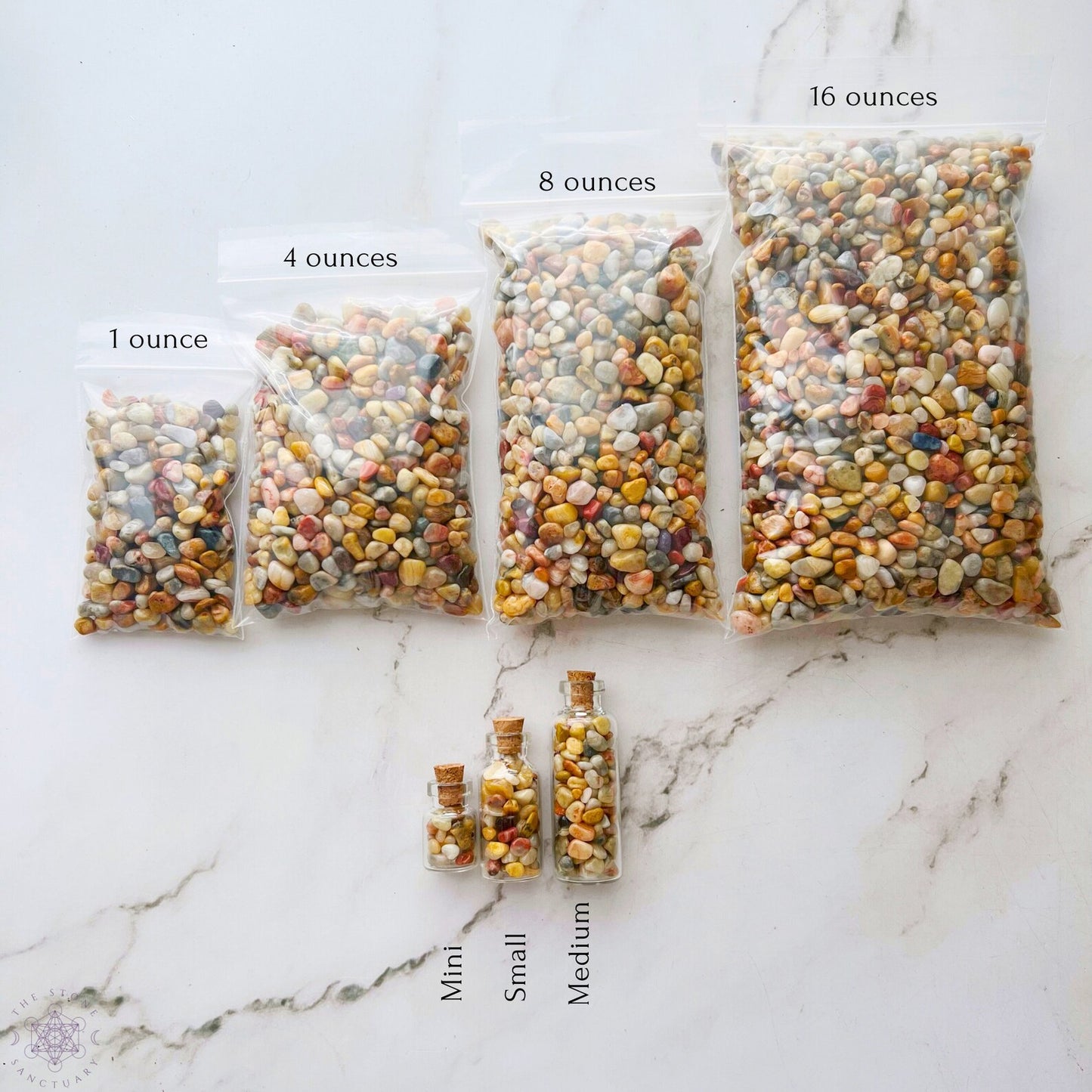 Mexican Crazy Lace Agate Crystal Chips