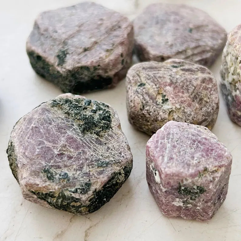 Raw Ruby Hexagon