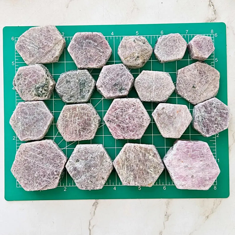 Raw Ruby Hexagon