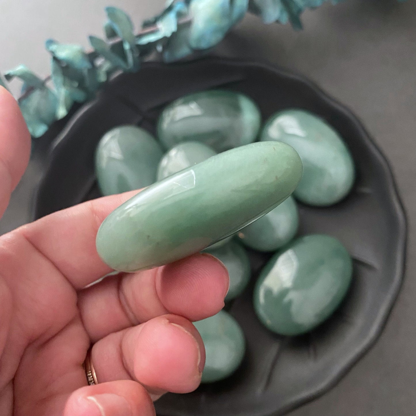 Green Aventurine Palm Stone