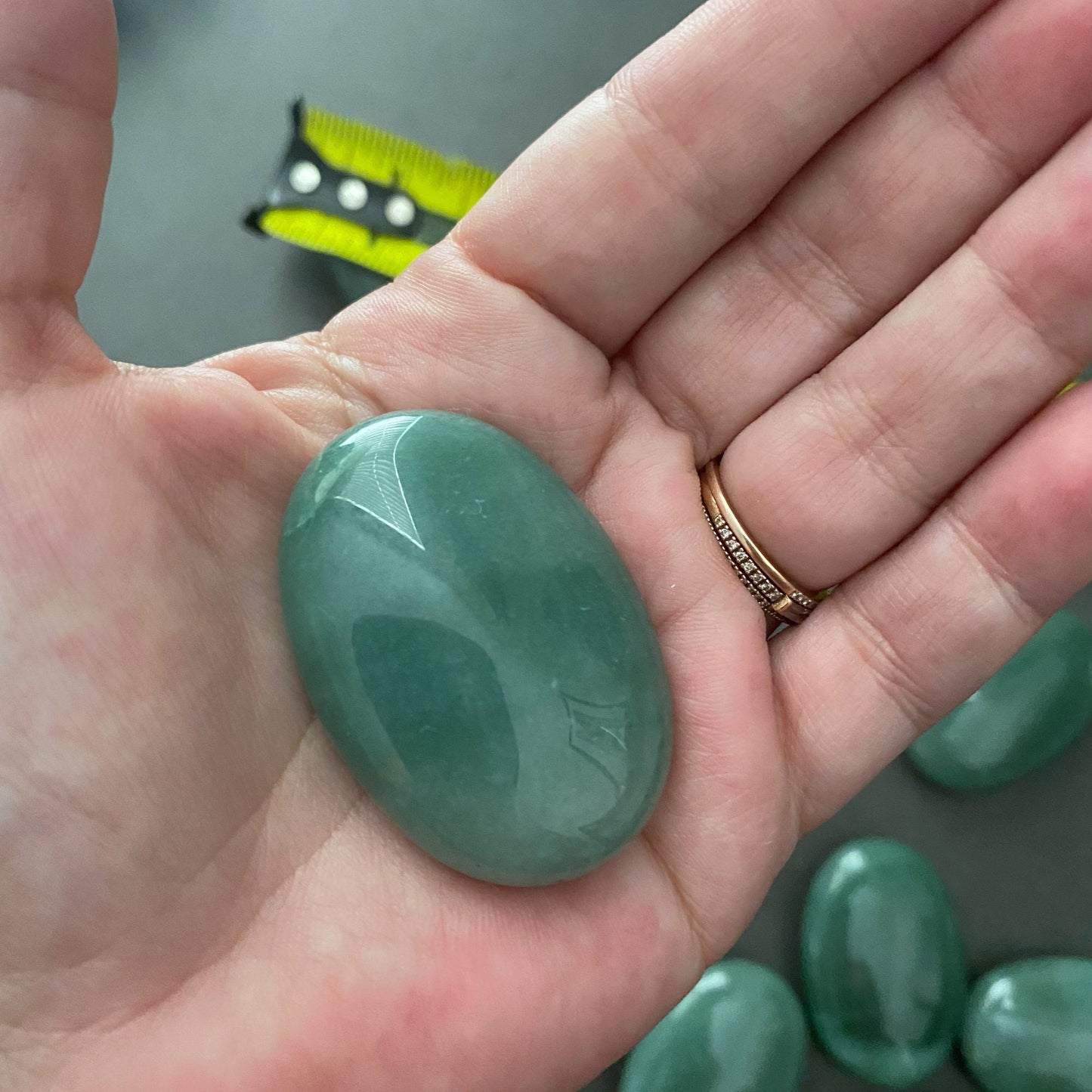 Green Aventurine Palm Stone