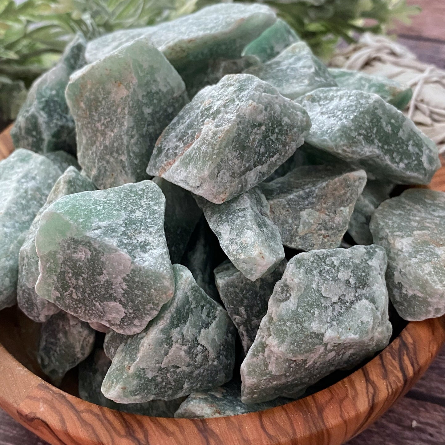 Raw Green Aventurine Stones