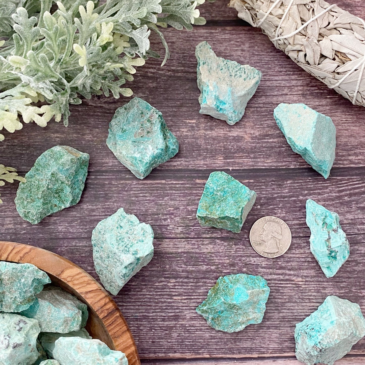 Raw Peruvian Turquoise Stones