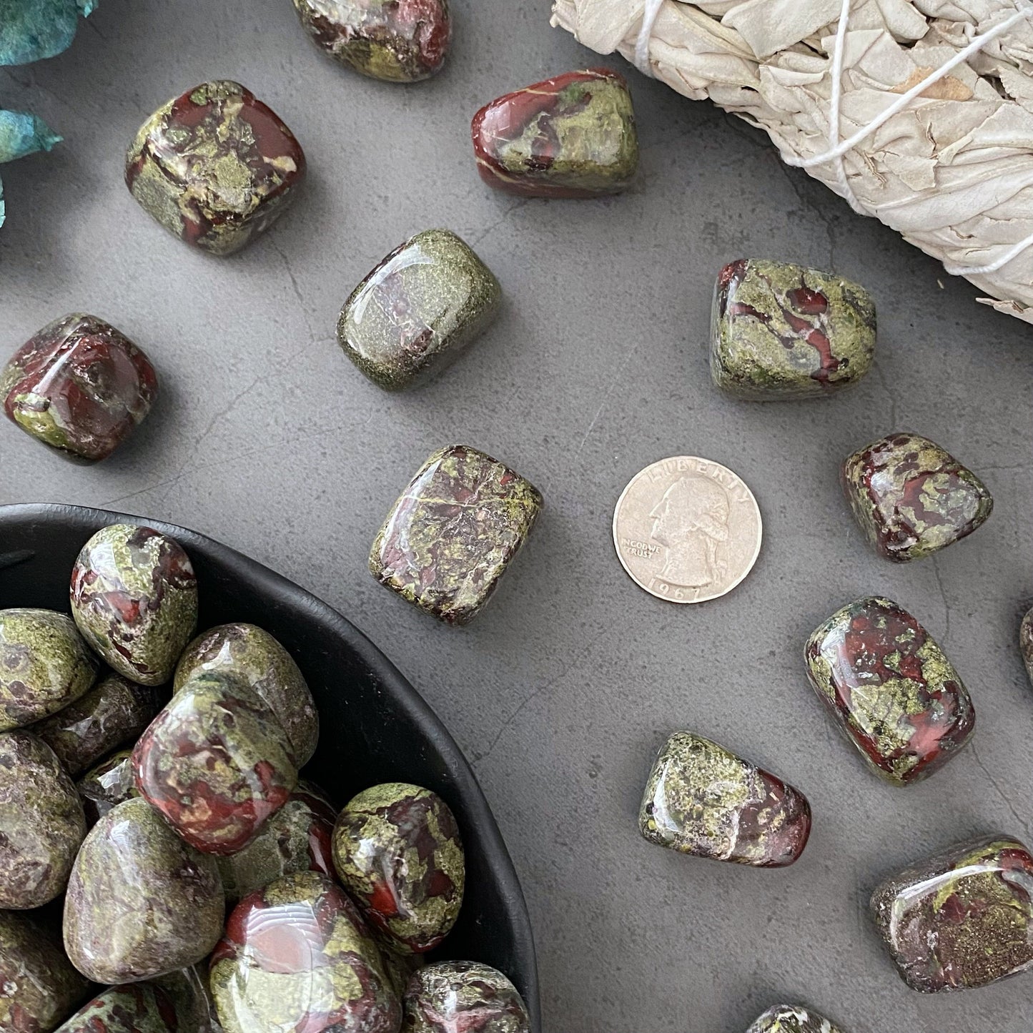 Dragon Blood Jasper Tumbled Stones