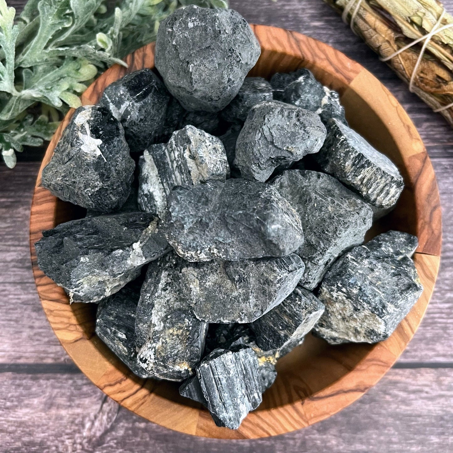 Raw Black Tourmaline Stones