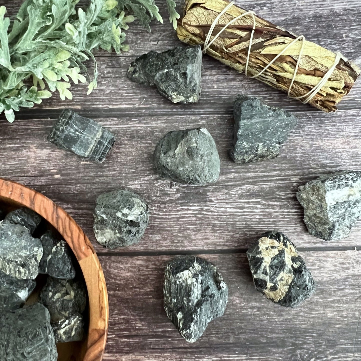 Raw Black Tourmaline Stones