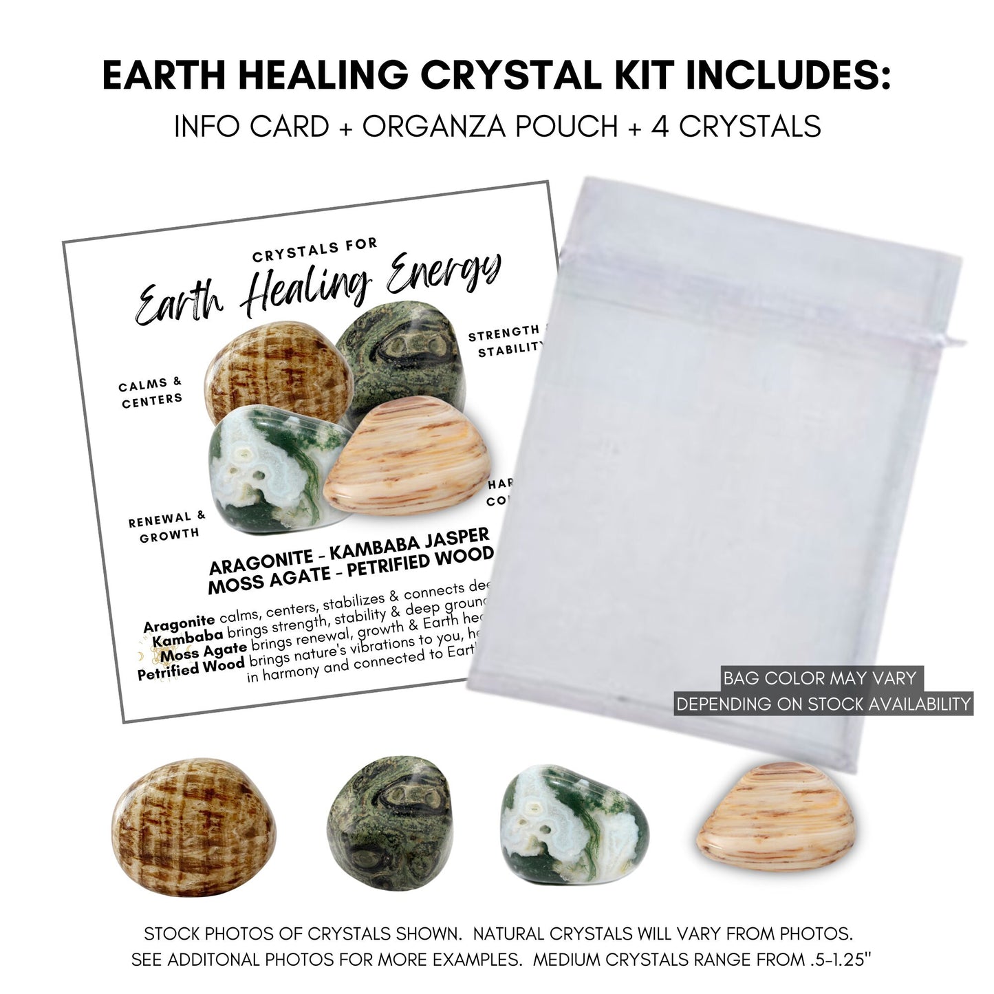 Earth Healing Energy Crystal Kit