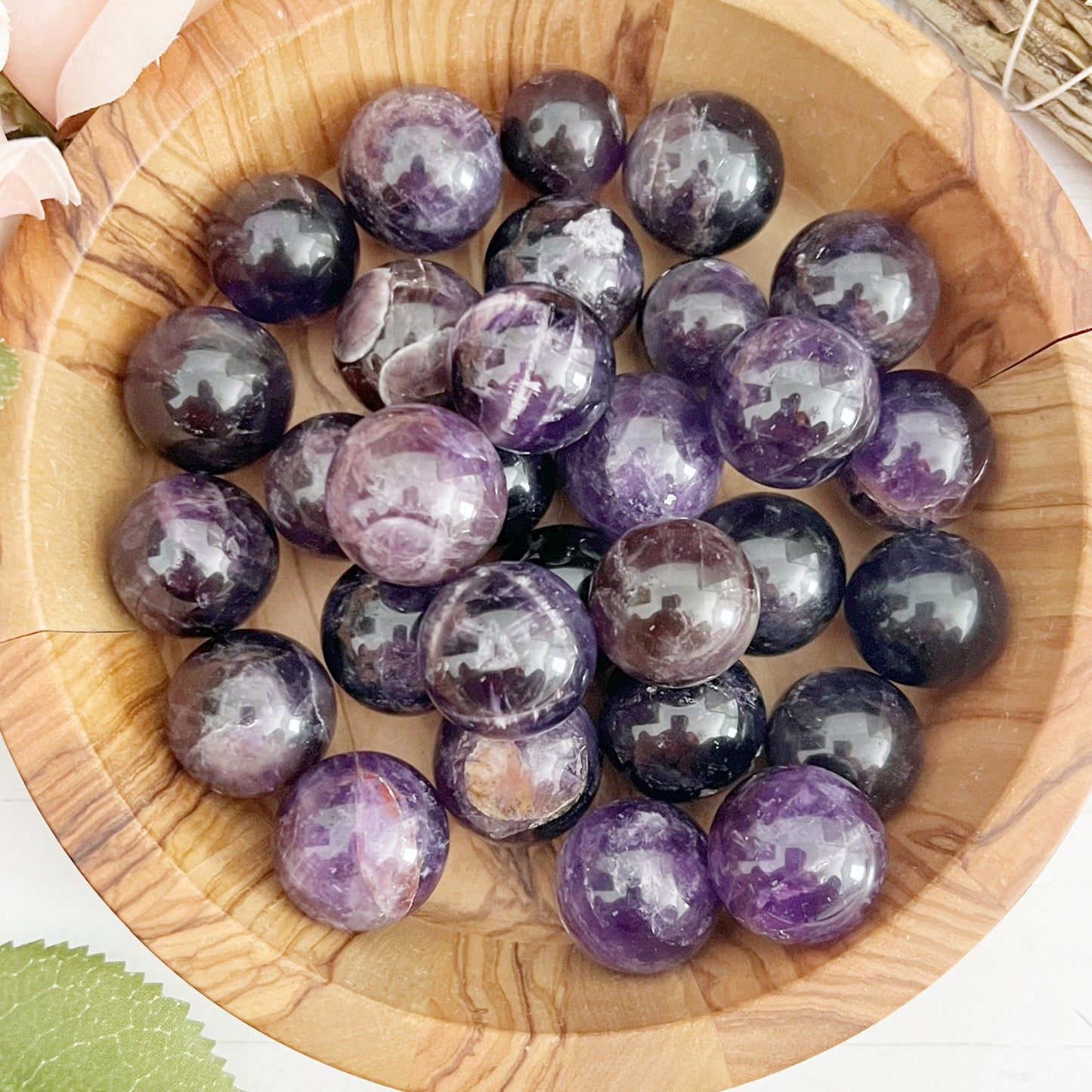 Mini Dream Chevron Amethyst Sphere