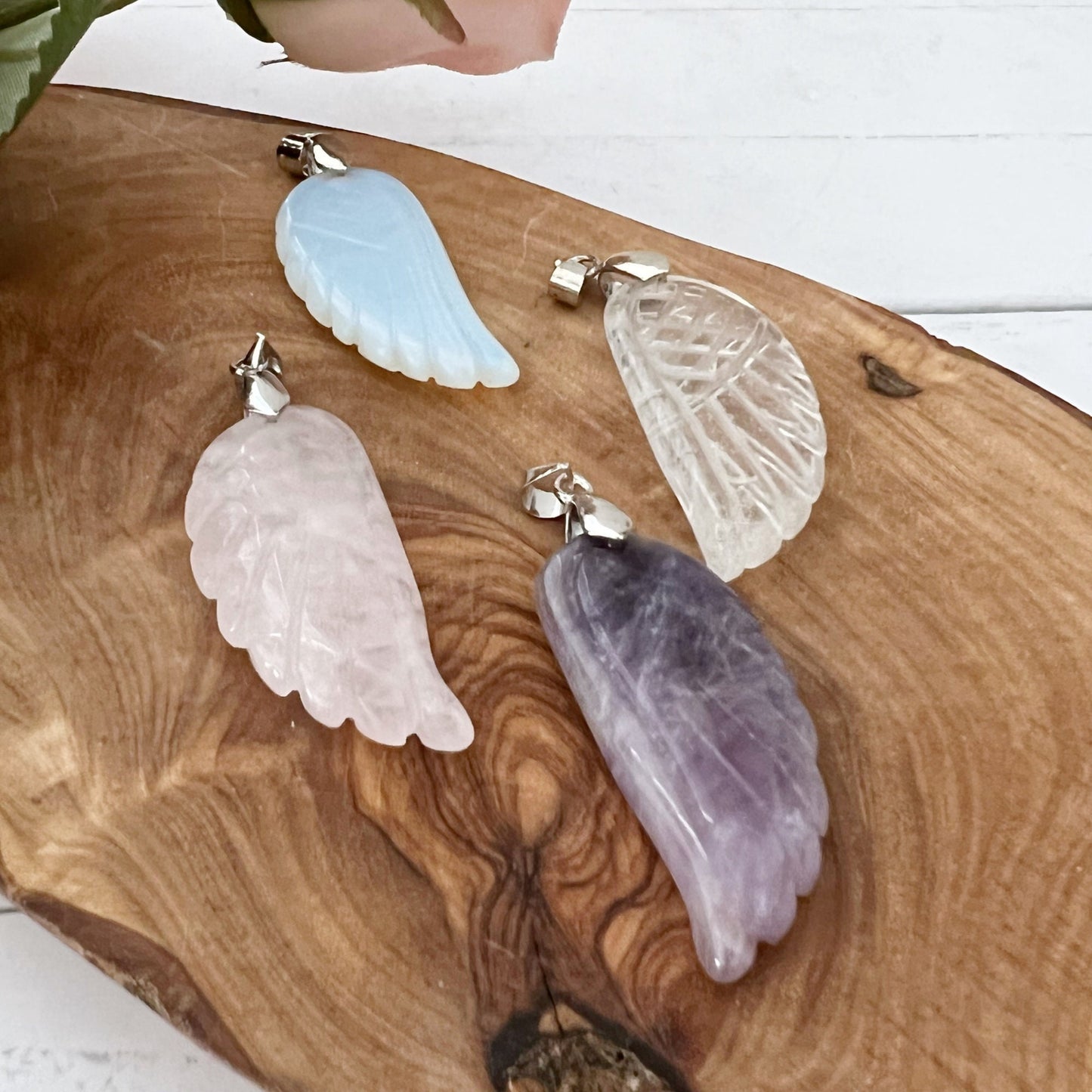 Angel Wing Crystal Pendant