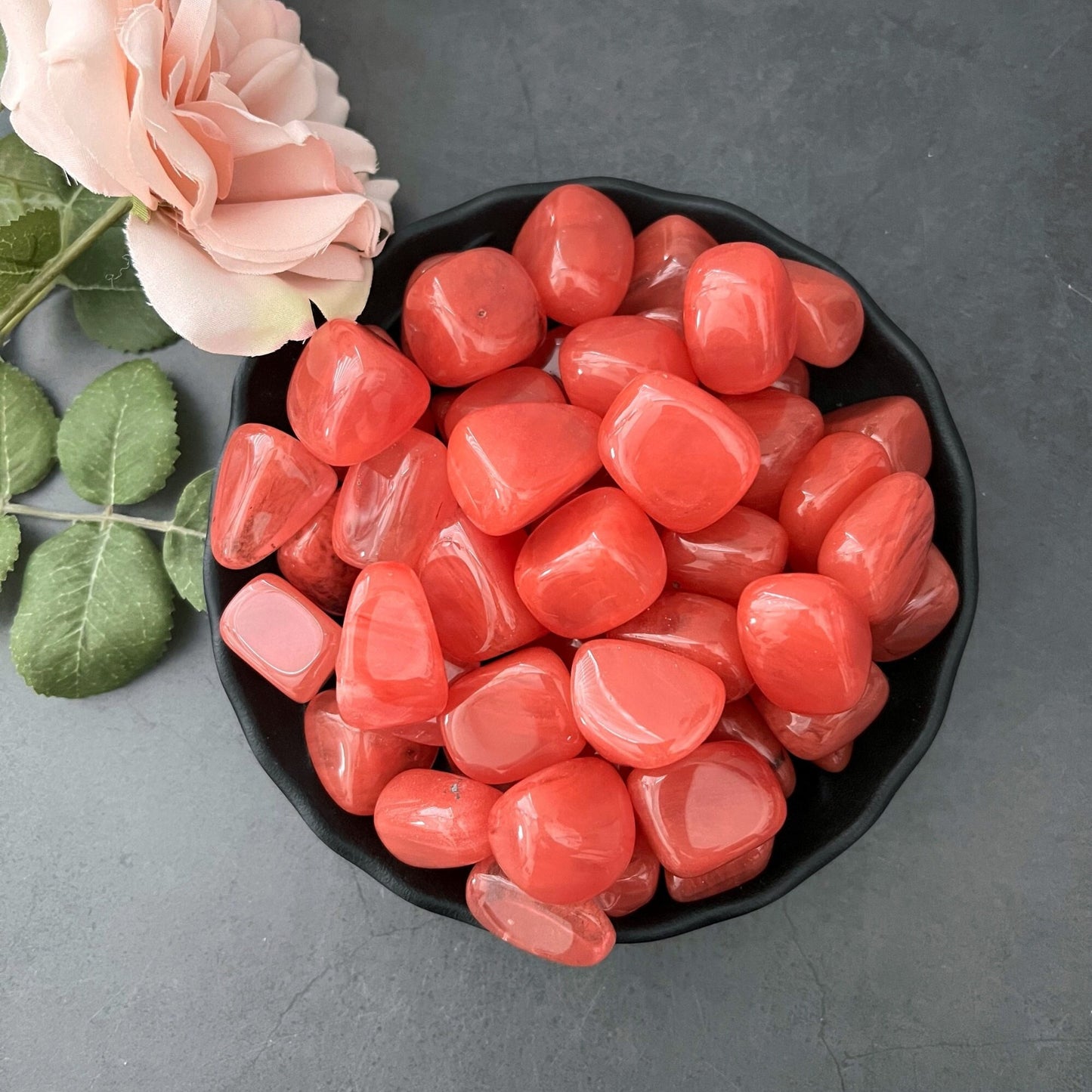 Cherry Quartz Tumbled Stones