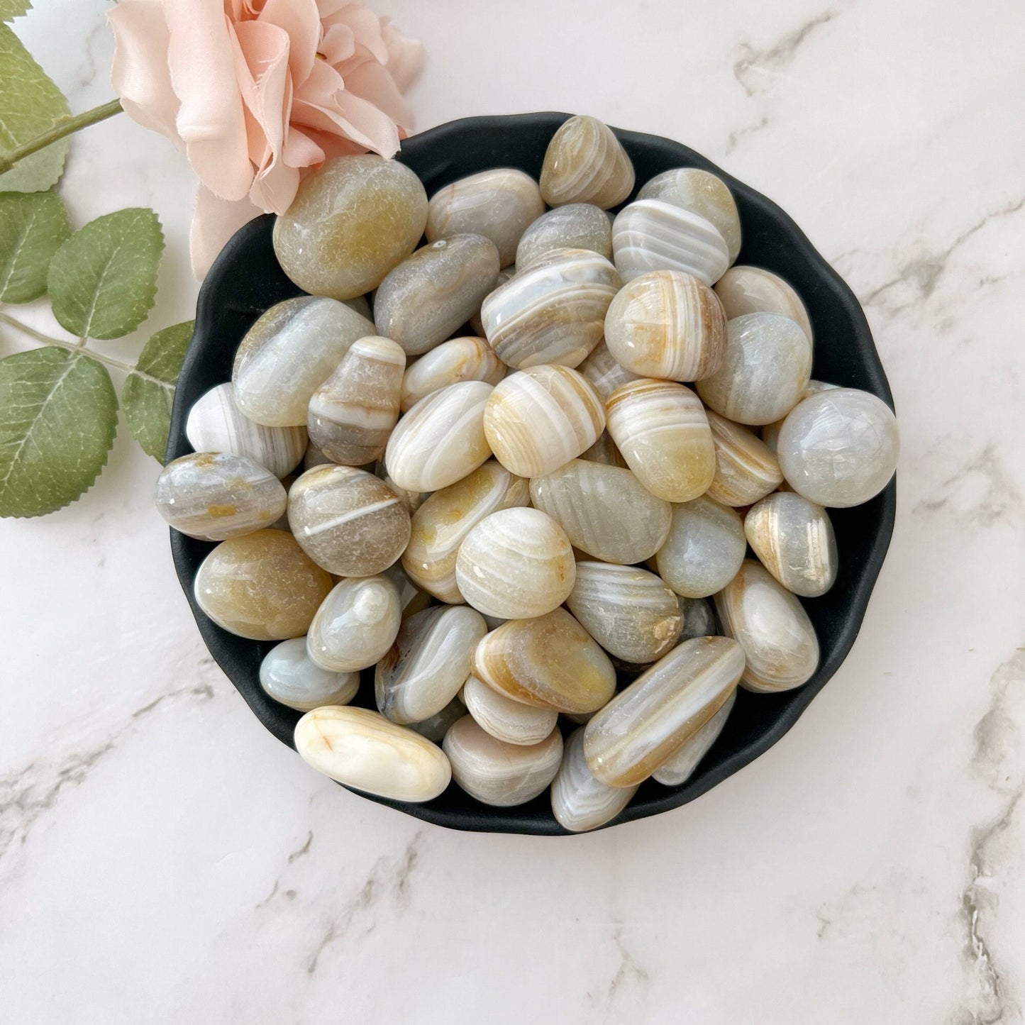 Banded Agate Tumbled Stones